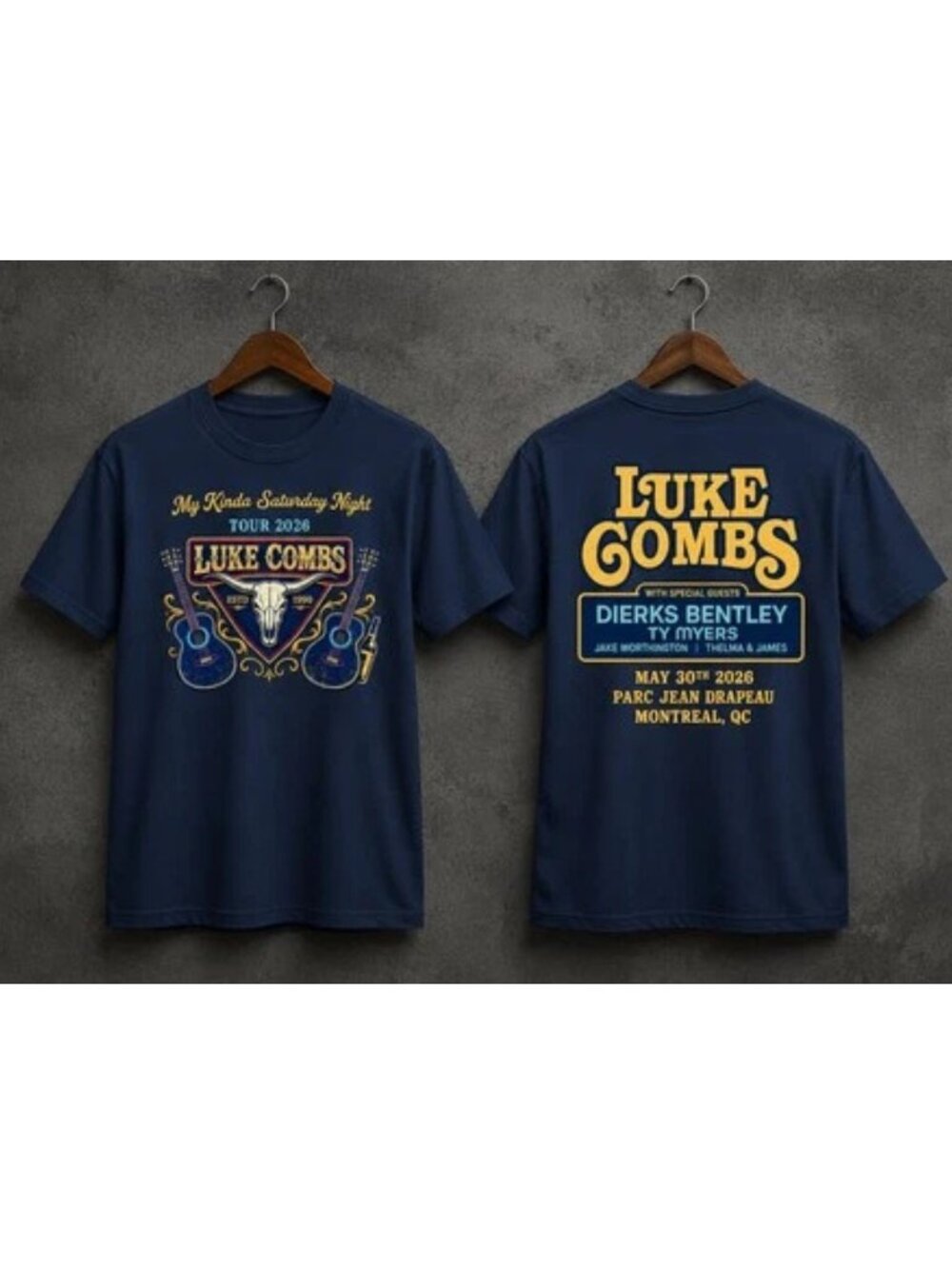 Luke Combs Montreal Quebec Tour May 30 2026 Graphic T-Shirt Unisex